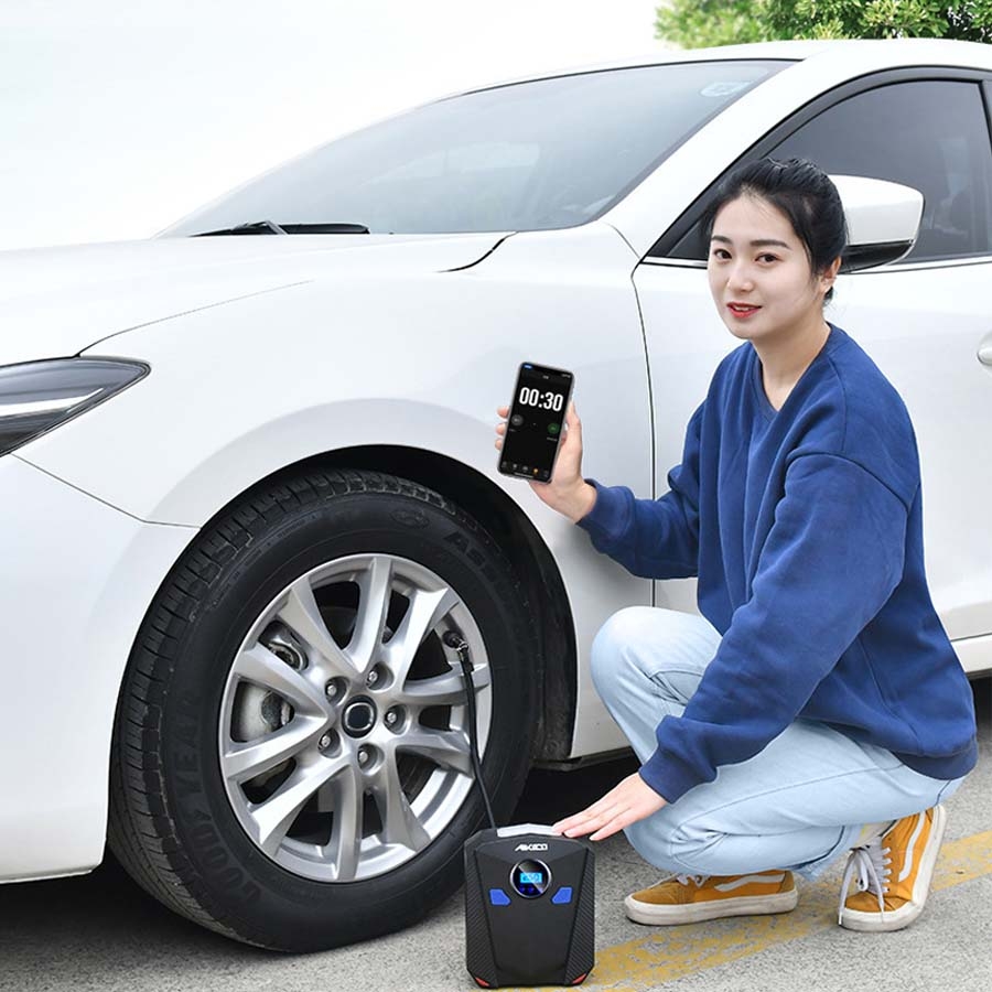 Bơm lốp ô tô Aikesi Nhật Bản